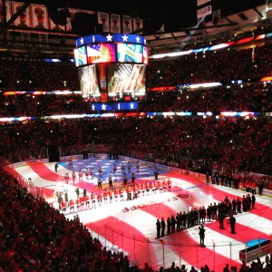 Opening night at the United Center for the Blackhawks          